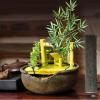 ZBJDX Tabletop Fountain Ornaments, Desktop Feature Decoration, Bamboo Tabletop Fountain with Pump, Create an Elegant and Tranquil Indoor Atmosphere view 3