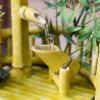 ZBJDX Tabletop Fountain Ornaments, Desktop Feature Decoration, Bamboo Tabletop Fountain with Pump, Create an Elegant and Tranquil Indoor Atmosphere view 4