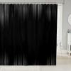 Feelyou Geometric Abstract Ombre Shower Curtain 72"x84" Kids Gray and Black Striped Bathroom Shower Curtain Set for Boys Girls Teens Modern Fashion Bath Curtain Stripes Bathroom Accessories view 1