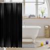 Feelyou Geometric Abstract Ombre Shower Curtain 72"x84" Kids Gray and Black Striped Bathroom Shower Curtain Set for Boys Girls Teens Modern Fashion Bath Curtain Stripes Bathroom Accessories view 3