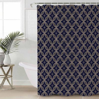 Abstract Shower Curtain for Bathroom 60" x 72", Modern Art Geometric Circle Shower Curtain with Hooks Polyester Waterproof Home Bathtub Decor