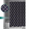 Abstract Shower Curtain for Bathroom 60" x 72", Modern Art Geometric Circle Shower Curtain with Hooks Polyester Waterproof Home Bathtub Decor view 3