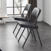 8 Pack Upgrade Folding Chairs with Thicken Padded Seats and Back, Metal Foldable Chairs with Steel Frame and Cushion, Padded Folding Chairs Set of 2 for Indoor, Outdoor, Event, Party, Office (Black) view 4