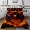 Flying Dragon Twin Bedspread Set for Dragon Lovers Quilt Set Fierce Wild Dinosaur Coverlet Set Teen Boys Room Decor, Dragon Themed Gifts Bedding Set for Men Women, 1 Bedspread 1 Pillowcase view 1