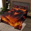 Flying Dragon Twin Bedspread Set for Dragon Lovers Quilt Set Fierce Wild Dinosaur Coverlet Set Teen Boys Room Decor, Dragon Themed Gifts Bedding Set for Men Women, 1 Bedspread 1 Pillowcase view 2