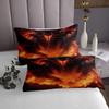 Flying Dragon Twin Bedspread Set for Dragon Lovers Quilt Set Fierce Wild Dinosaur Coverlet Set Teen Boys Room Decor, Dragon Themed Gifts Bedding Set for Men Women, 1 Bedspread 1 Pillowcase view 4
