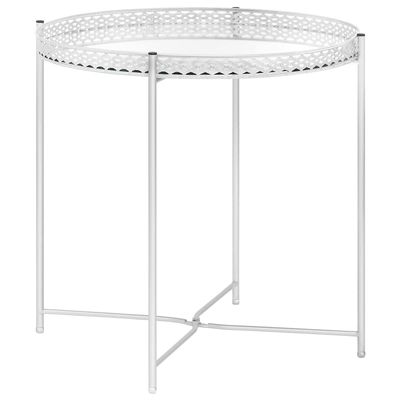 FUDUGEHMIOFWFJJ extendable Dining Room,Expandable,Side Silver 15.7"x15.7"x16.1" Glasstransforming,Transform,Transforming Furniture,