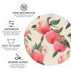 4Pcs Drink Coasters for Drinks Tabletop Protection, Pink Peach Leather Coaster for Kinds of Cups, Absorbent Cup Coaster for Coffee Table Home Decor 4" Cup Mat Pad view 3