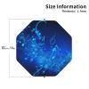 4Pcs Drink Coasters for Drinks Tabletop Protection, Blue Musical Notes Leather Coaster for Kinds of Cups, Absorbent Cup Coaster for Coffee Table Home Decor 4" Cup Mat Pad view 2