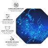 4Pcs Drink Coasters for Drinks Tabletop Protection, Blue Musical Notes Leather Coaster for Kinds of Cups, Absorbent Cup Coaster for Coffee Table Home Decor 4" Cup Mat Pad view 3