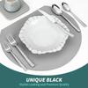70 Piece Silverware Set Hammered Stainless Steel Flatware Set for 14 Durable 18/8 Cutlery Set Mirror Polished Tableware for Formal Occasions Wedding Banquet Family Gatherings view 3
