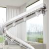 YXXSDP Flexible Bendable Ceiling Curtain Track, Extra Long Curtain Rail Set Blackout Curtains System, Curved Shower Curtain Rod for Living Room Hospital Offices Room Divider (Size : 1.4m/4.6ft) view 1