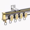BBHW Bendable Curtain Track Rail Wall Mounted, Heavy Duty Bay Window Curved Curtain Track System, Flexible Cuttable Shower Curtain Rod (Color : Champagne, Size : 100cm (3.3ft)) view 1