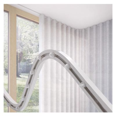 YXXSDP Track Curtains System Ceiling Mount, Doorway Sliding Curtain Rail Panels/Bendable Shower Divider Rod, for RV Clinics Patio Classrooms Privacy, Easy to Install (Size : 1m/3.3ft)