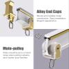 BBHW Bendable Curtain Track Rail Wall Mounted, Heavy Duty Bay Window Curved Curtain Track System, Flexible Cuttable Shower Curtain Rod (Color : Champagne, Size : 300cm (9.8ft)) view 4