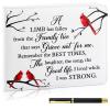 Patelai Funeral Guest Book with Pen Memorial Service Celebration of Life Sign in Book for Funeral Leather Cardinal in Loving Memorial Gift, 112 Pages(Cardinal) view 1
