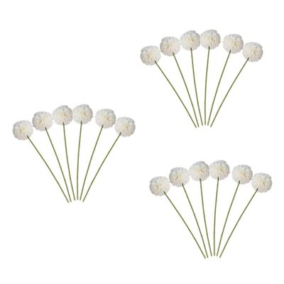 PRETYZOOM 18pcs Fake Hydrangea Silk Flowers Bouquet Artificial Decorative Plant for Stage Party