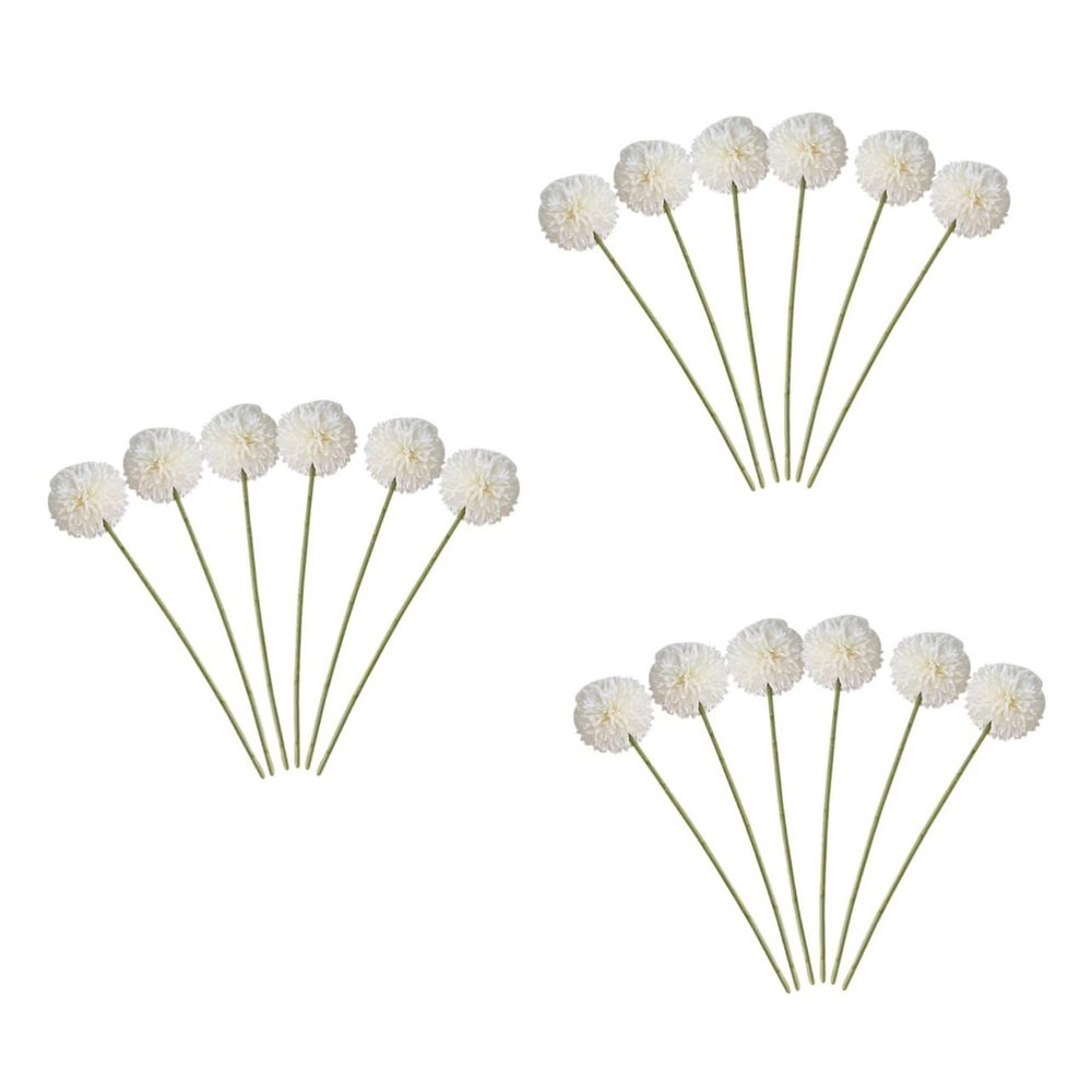 PRETYZOOM 18pcs Fake Hydrangea Silk Flowers Bouquet Artificial Decorative Plant for Stage Party