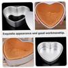 DECHOUS 2pcs Heart Shaped Cake Pan Non-stick Baking Mold Straight Cake Mold Microwave Baking Plate view 2