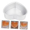 DECHOUS 2pcs Heart Shaped Cake Pan Non-stick Baking Mold Straight Cake Mold Microwave Baking Plate view 3