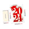 Amosfun Graduation Table Decor 2024 Wooden Sign Congrats Grad Party Supplies Wood Craft Party Decoration view 2