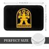 509th Geronimo Airborne Doormat 16x24 Inch Flannel Carpet Mat for Home Office Bathroom Kitchen Shower Anti-Slip Floor Mat view 3
