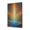 Abstract Art Wave River Canvas Poster Wall Art Decoration for living room, bedroom, office, hotel, bathroom, dining room, home decor.(Unframed20*30cm) 8 * 12in view 3