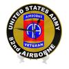 WOLEN US Army Veteran 82nd Airborne Wall Clock Office Bedroom Decorative Wall Clock 9.8 Inch view 2