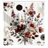 Ambesonne Floral Shower Curtain, Mid Century Modern Rounds Chevrons and Stripes Ornate Leafy Wildflowers, Cloth Fabric Bathroom Decor Set with Hooks, 69" W x 84" L, Maroon Dark Sea Green view 4