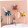 PRETYZOOM 9pcs Toothbrush Holder Shaver Storage Racks Wall-Mounted Storage Shelf Bathroom Counter Organizer Brush Holder Organizer for Bathroom view 2