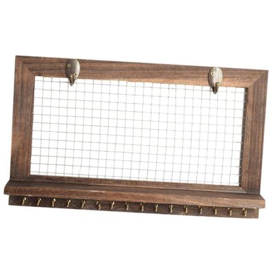 AOKWAWALIY Decorative Key Holder Wall Mount Entryway Decor Mail Holder for Kitchen