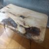 skilled hands Live Edge Hornbeam Coffee Table Center Table Rustic Coffee Table 36-40 inches view 3