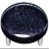 212 Main Dark Metallic Blue Oval Glass Cabinet Pull - Aluminum Post view 1