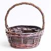 Round Mahogany with Handle Basket view 1