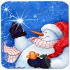 212 Main This Ones for You Snowman Glass Cutting Board, Large view 1