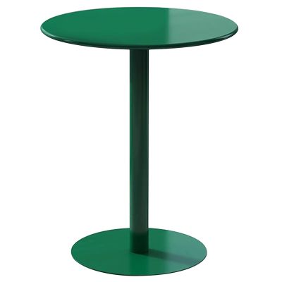 Antourlamm High Top Table, Round Side Table Coffee Table, Modern Kitchen Table with Large Metal Base, Space Saving Pub Cafe Dinner Room Compact Bistro Table Drink Table Snack Table (Size : 60x72cm)
