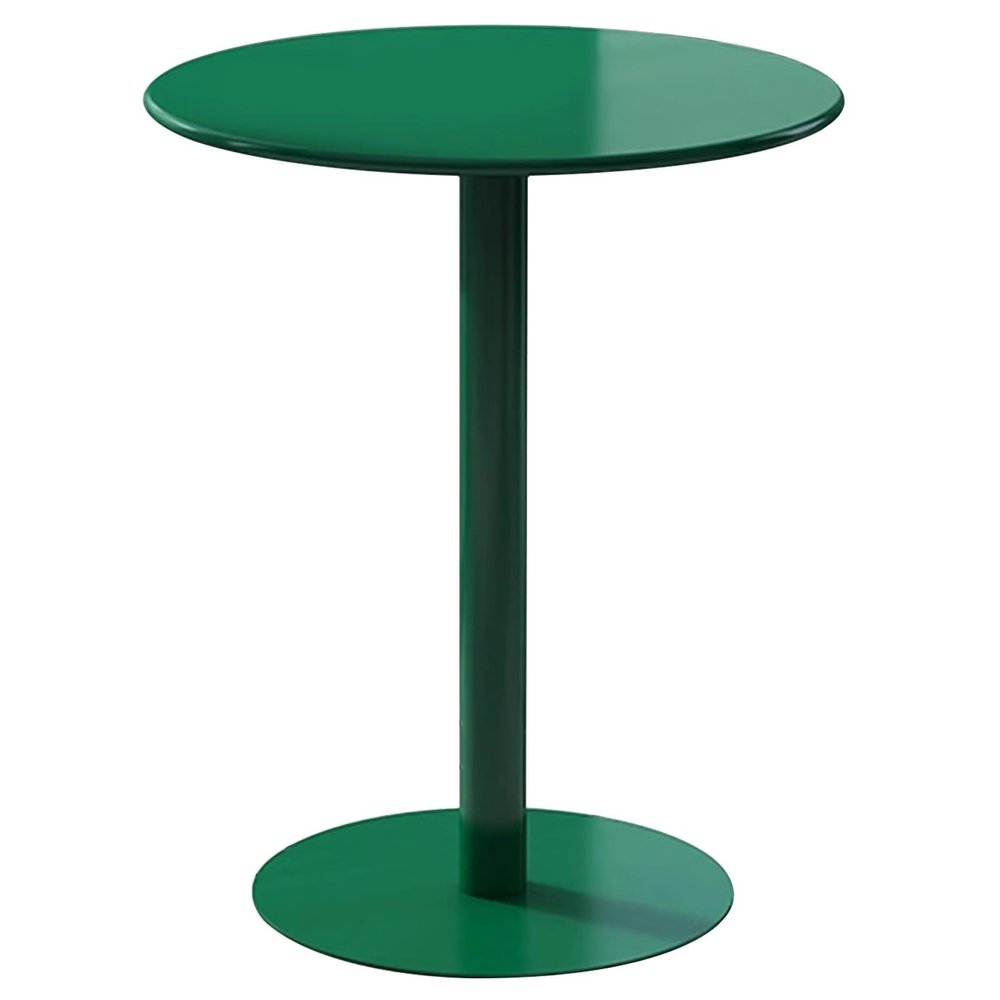 Antourlamm High Top Table, Round Side Table Coffee Table, Modern Kitchen Table with Large Metal Base, Space Saving Pub Cafe Dinner Room Compact Bistro Table Drink Table Snack Table (Size : 60x72cm)
