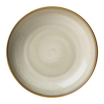 10.25 in. Rustic Sama Coupe Plate White