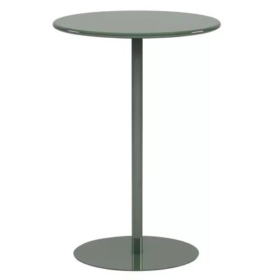 Antourlamm High Top Bar Table Round Indoor-Outdoor Bar Height Table Counter Height Pub Table Cocktail Table with Metal Base and Iron Top Small Sofa End Table Cocktail Bistro Table (Size : 40x50cm)