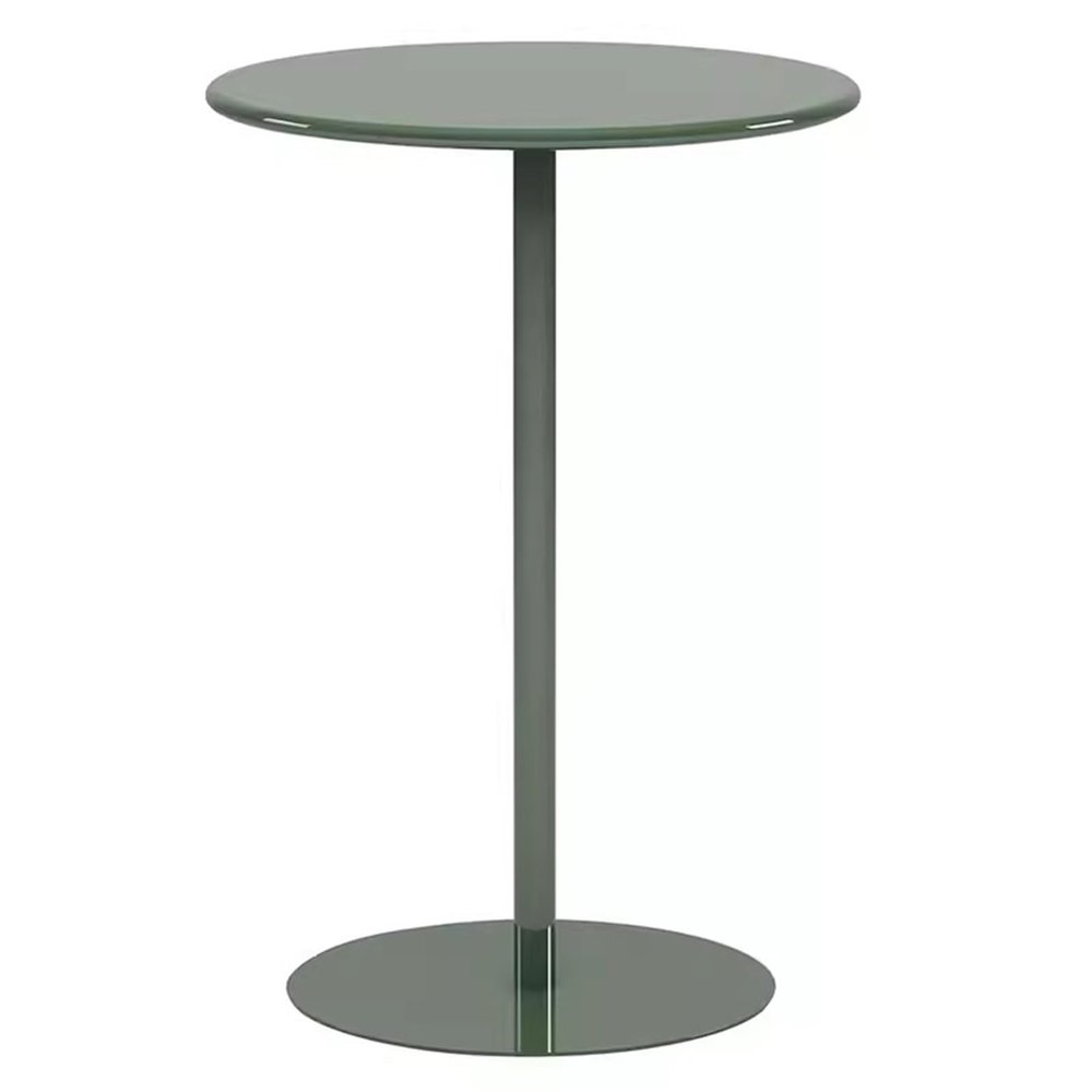 Antourlamm High Top Bar Table Round Indoor-Outdoor Bar Height Table Counter Height Pub Table Cocktail Table with Metal Base and Iron Top Small Sofa End Table Cocktail Bistro Table (Size : 40x50cm)