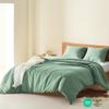 Comfort Spaces Sage Green Twin Duvet Cover Set - 2 Pieces Breathable Dotted Weave Texture Duvet Sets, Modern Farmhouse Boho Duvet Cover & Sham, All Season Twin Bed Set, Twin/Twin XL Green view 2