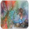 212 Main Brunette Mermaid Water Fantasy Glass Cutting Board, Large view 1