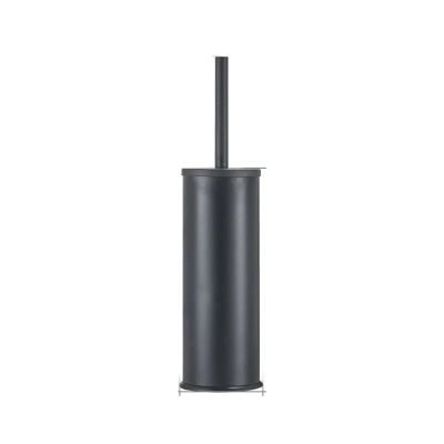 ACLips Luxury Gold Black Aluminum Toilet Brush Holder Set Bathroom Cleaning Brush Household Floor Cleaning Bathroom Accessories (Size : White)