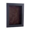 11x17 Black Shadowbox Frame - Shadow Box Frame Interior Size 11x17 by 15/16" Deep - Brown Acid-Free Suede Backing - Includes Shatter Resistant Acrylic, Backing, Hardware - Usable Depth: 11/16" view 1