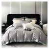 Bed, Vintage Gold Embroidery Duvet Cover Set Black 1000TC Egyptian Cotton Bedding Set Double Queen King 4Pcs Bed Sheet Pillowcases view 1