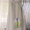 DCOPRO Decorative Handcrafted Double Tassel Curtain and Drapery Tieback/Holdback 4" Tassel 29" Spread (73.5cm) # CDCT Lily Pond Purple #9403 (Lavender Purple Yellow Green Light Green) Set of 12 view 2
