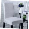 Holibanna Elastic Stretchy Chair Cover Removable Macaron Grey Protector for Dining Banquet and Office Use Fits Chairs Back Height and Easy to Clean and Install view 3