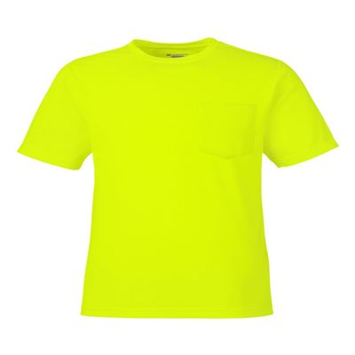Harriton Charge Snag and Soil Protect Unisex T-Shirt - Safety Yellow - Large