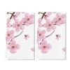Cherry Blossom Hand Towel Set of 2 Pink Floral Bath Towels Soft Cherry Blossoms Flower Fingertip Face Towel for Bathroom Kitchen Hotel Spa Decor Gift 24 x 16 Inches view 1
