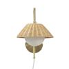 Gracie Mills Kash Serenity Rattan Weave Wall Sconce view 2
